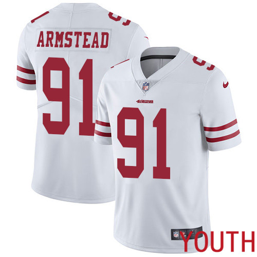 San Francisco 49ers Limited White Youth Arik Armstead Road NFL Jersey #91 Vapor Untouchable